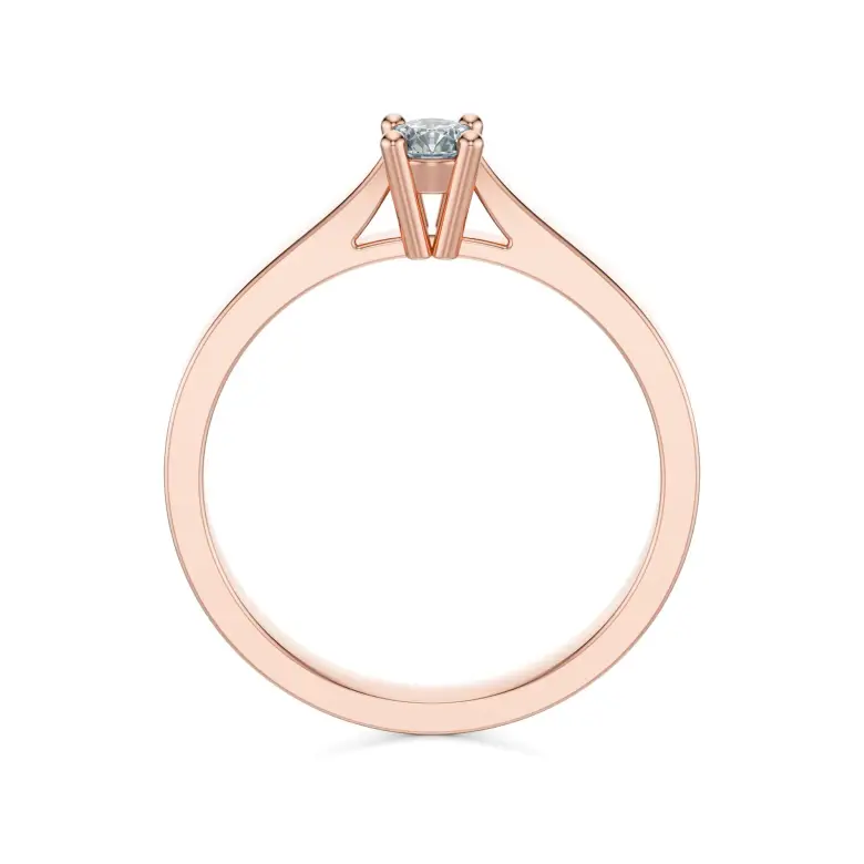 Pierścionek zaręczynowy z brylantem